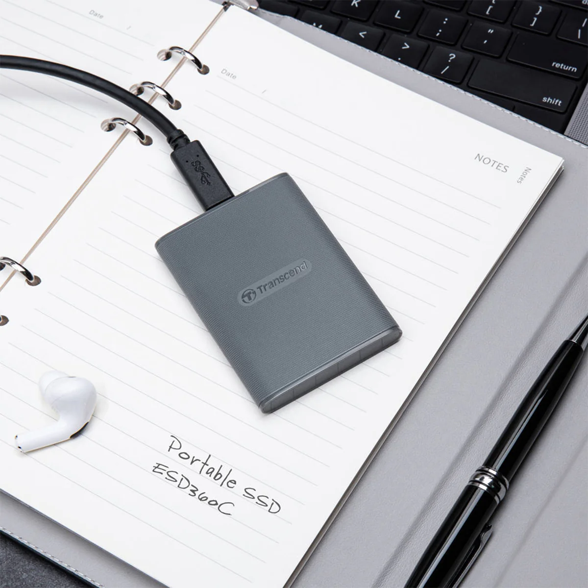Transcend ESD360C USB 20Gbps Up to 2000MB/s Type-C Portable SSD (1TB , 2TB, 4TB) - Image 5