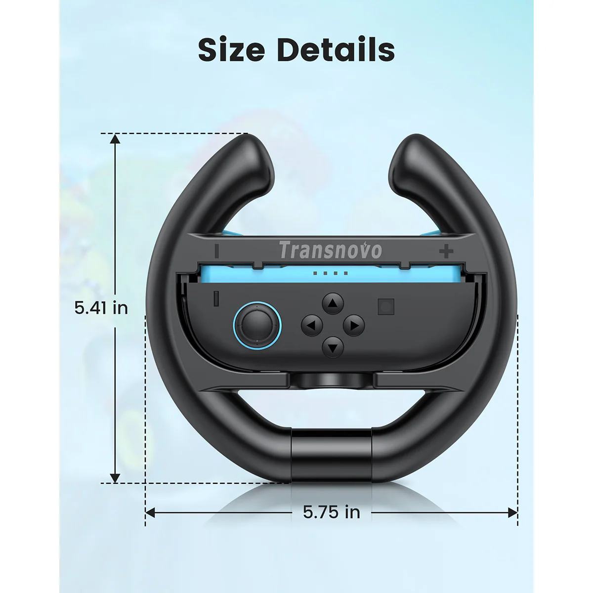 Transnovo Controller Steering Wheel for Nintendo Switch 2 Joy-Pad (NS2-GA02) - Image 3