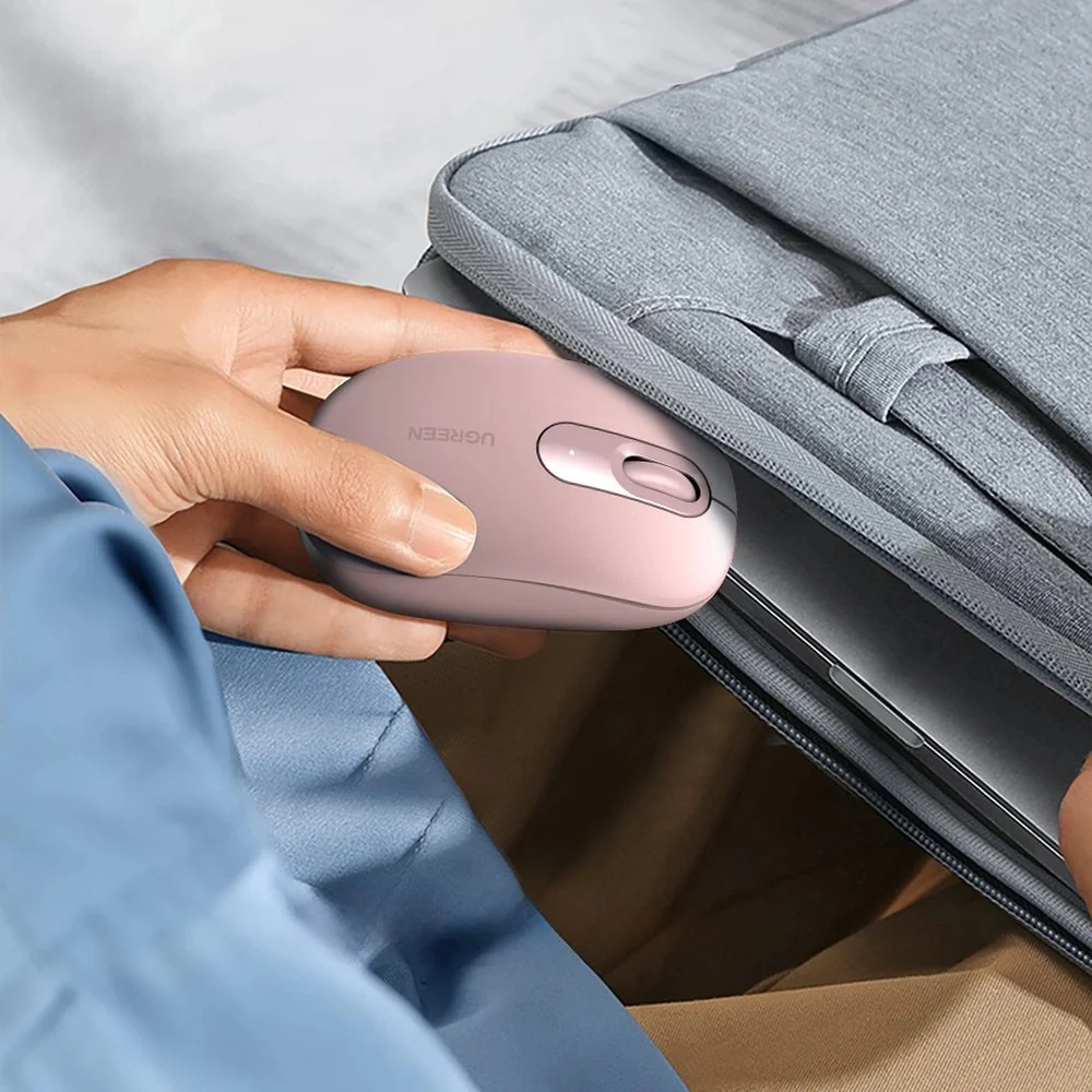 Ugreen 2.4G Portable Wireless Mouse (Cherry Pink, Celadon Green, Moonlight Grey, Dusty Blue, Midnight Blue) - Image 18