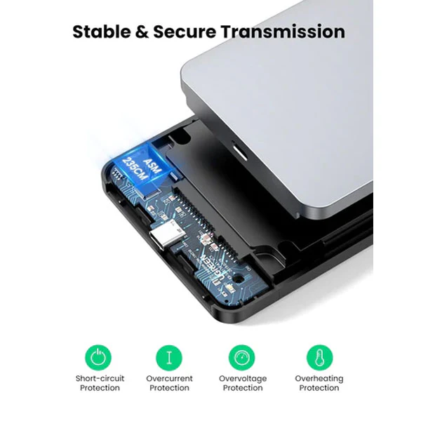 UGreen 2.5" Sata External Hard Drive Enclosure (6Gbps) (CM300/70498) - Image 4