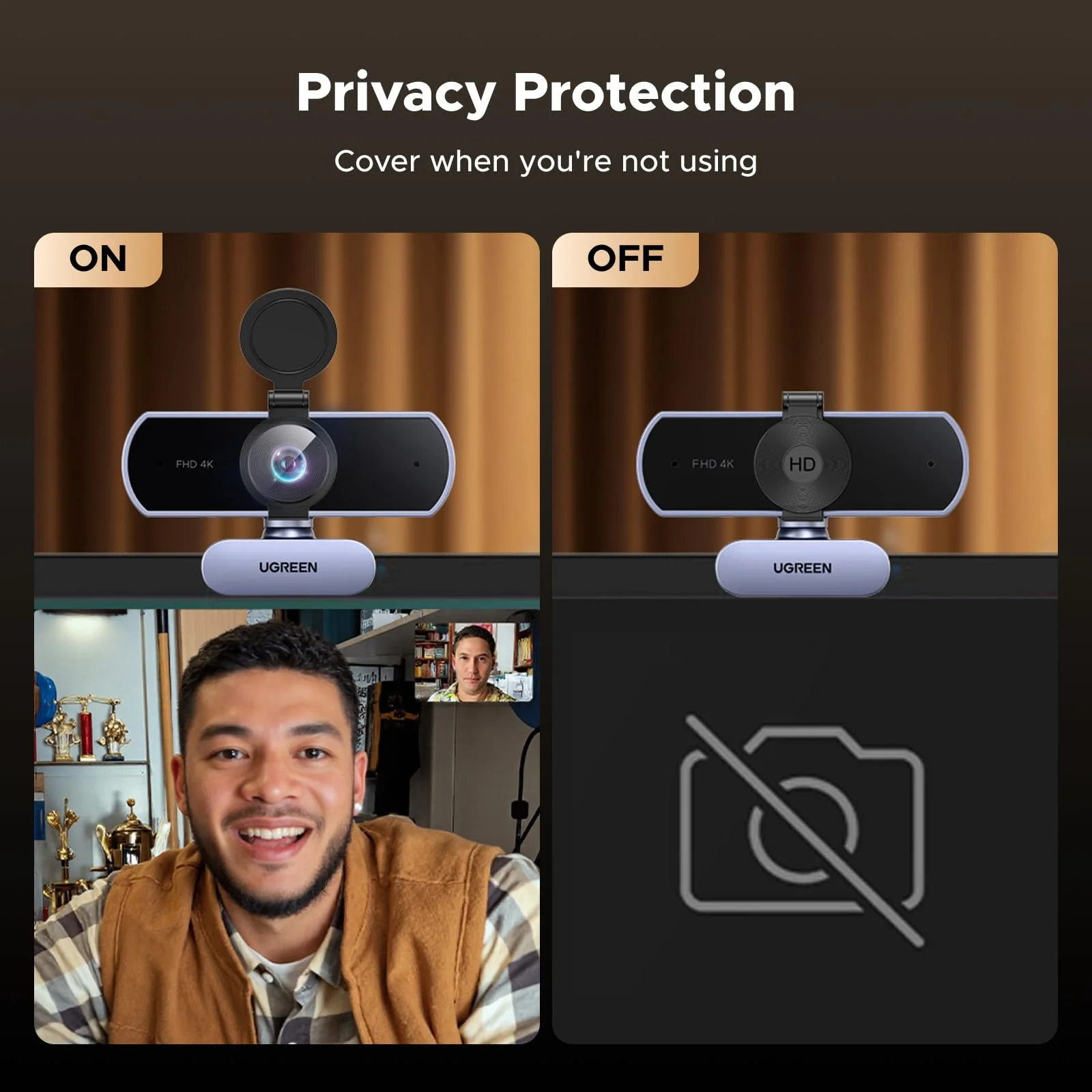Ugreen 4K 30FPS USB Ultra HD Webcam (CM831/65381) - Image 2