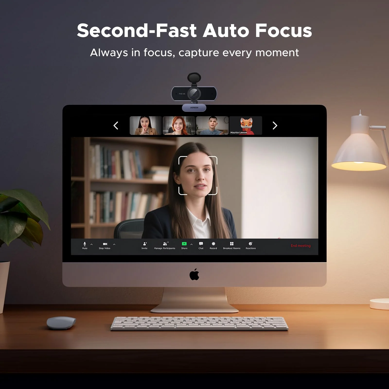 Ugreen 4K 30FPS USB Ultra HD Webcam (CM831/65381) - Image 4