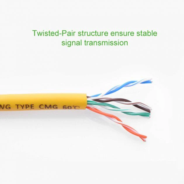 UGreen CAT5 U/UTP Ethernet Cable - 5M (Yellow) (NW103/11233) - Image 2