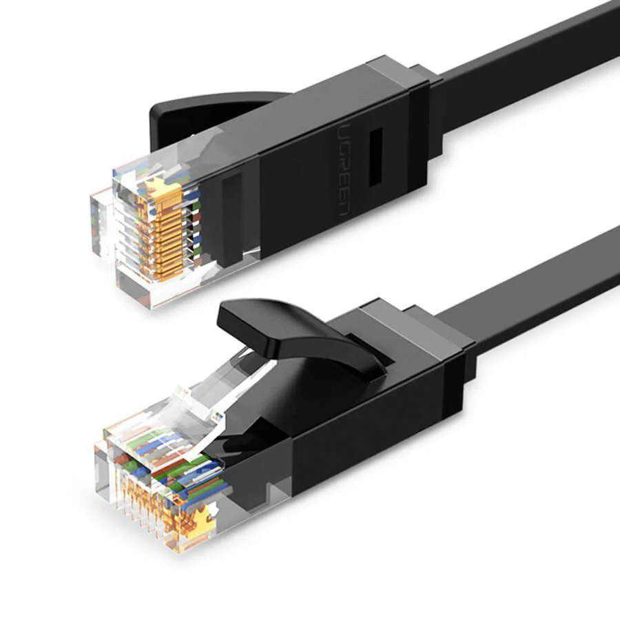 UGreen CAT6 UTP Flat Ethernet Cable - 1M (Black) (NW102/50173) - Image 2