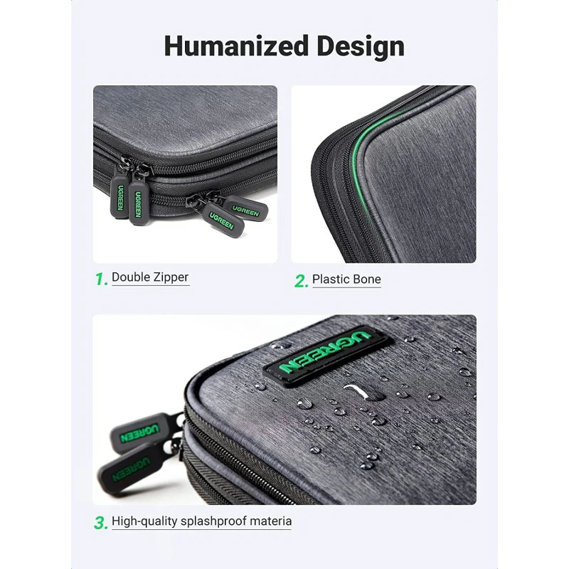 Ugreen Electronics Travel Organizer (Gray) (LP139/50147) - Image 3