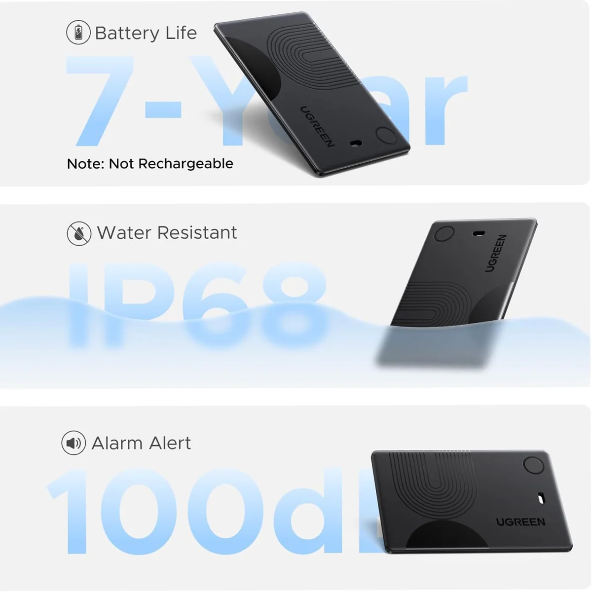 Ugreen Finder Slim 2 - 1-Pack Non-Rechargeable (Black) (CM920/75120) - Image 10