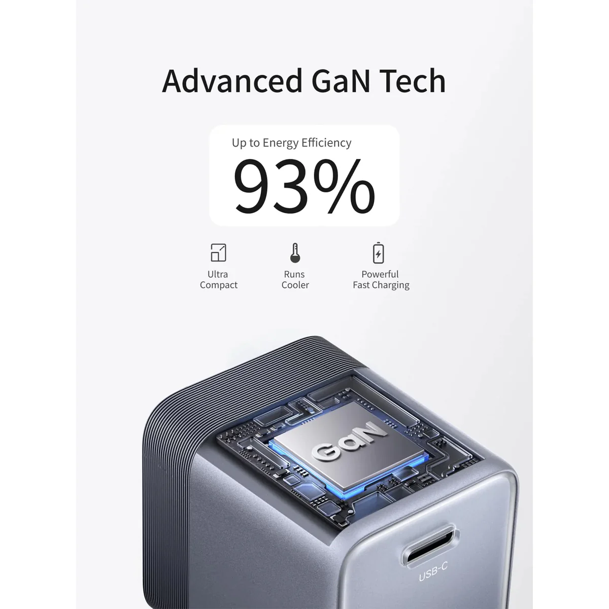 Ugreen Nexode Air 45W USB-C GaN Fast Charger (Gray) (X840/95960B) - Image 6