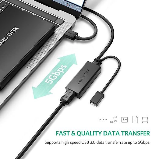 UGreen USB 3.0 Extention Cable - 10m (Black) (US175/20827) - Image 4