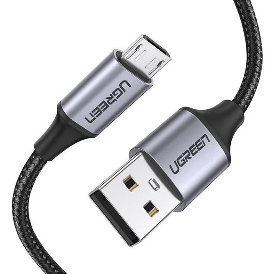 Ugreen USB-A to Micro USB Cable - 0.5m, 1.5M (Black) (US290/60145, US290/60147) - Image 3