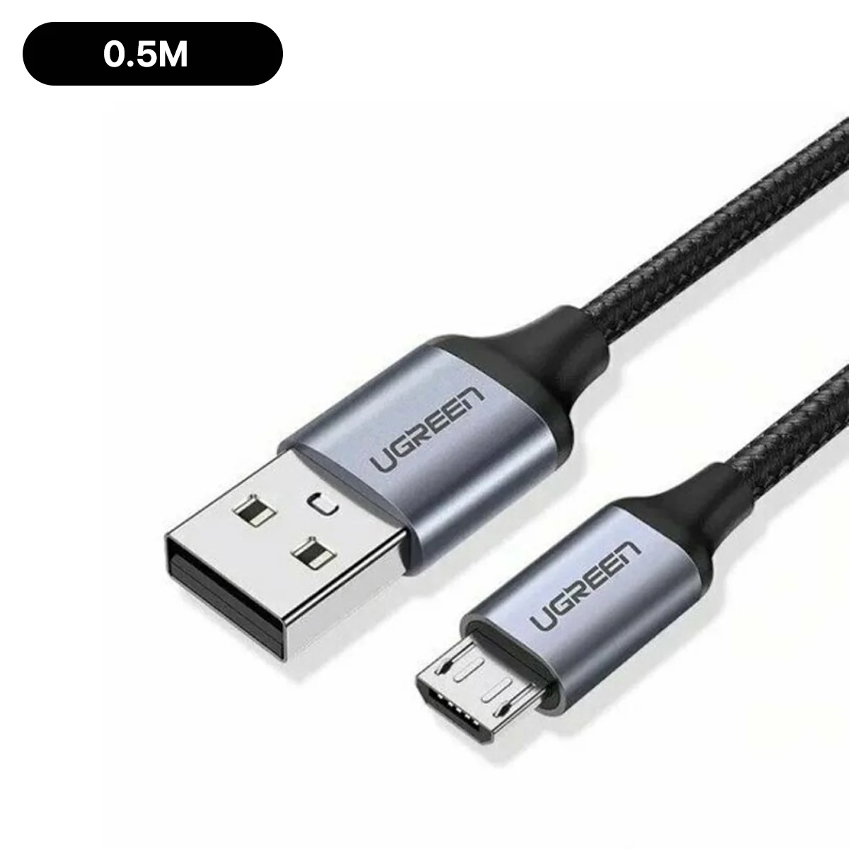 Ugreen USB-A to Micro USB Cable - 0.5m, 1.5M (Black) (US290/60145, US290/60147) - Image 5