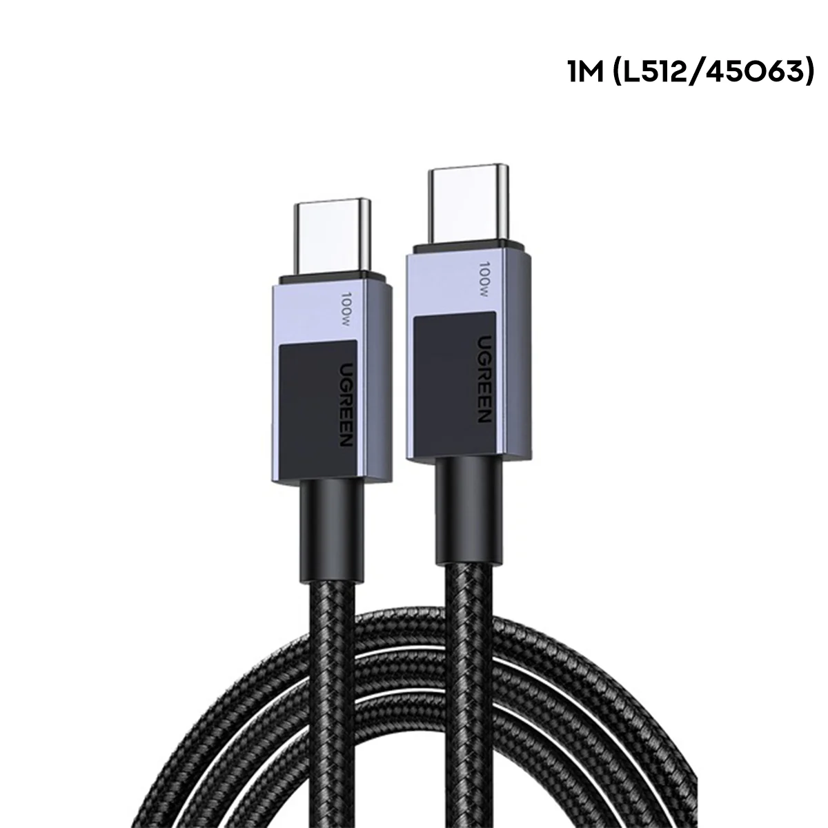 Ugreen USB-C to USB-C 100W PD Fast Charging Cable - (Space Grey) (0.5M, 2M, 3M) - Image 9