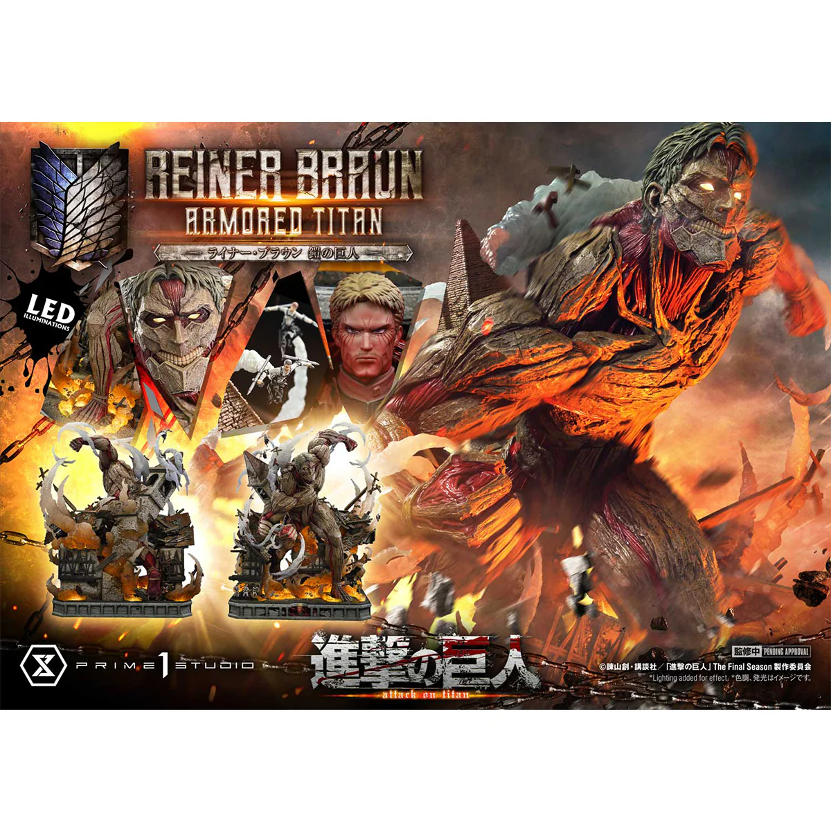 Ultimate Diorama Masterline TV Animation Attack on Titan Reiner Braun Armored Titan (UDMAOT-03) Pre-Order Downpayment - Image 3