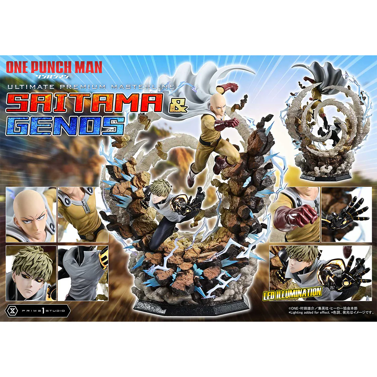 Ultimate Premium Masterline One-Punch Man Saitama & Genos (Regular Version) (UPMOPM-01) Pre-Order Downpayment - Image 17