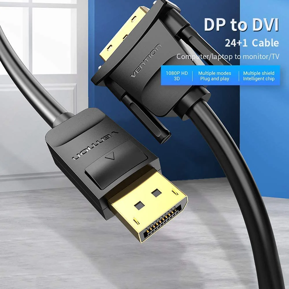 Vention DisplayPort to DVI Cable - 2M (HAFBH) - Image 7