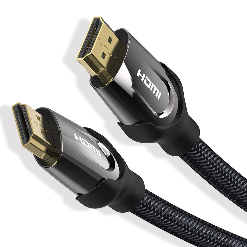 Vention Nylon Braided HDMI Cable Black Metal Type - (3M, 5M, 10M, 15M) (VAA-B05-B300, VAA-B05-B500, VAA-B05-B1000, VAA-B05-B1500) - Image 2
