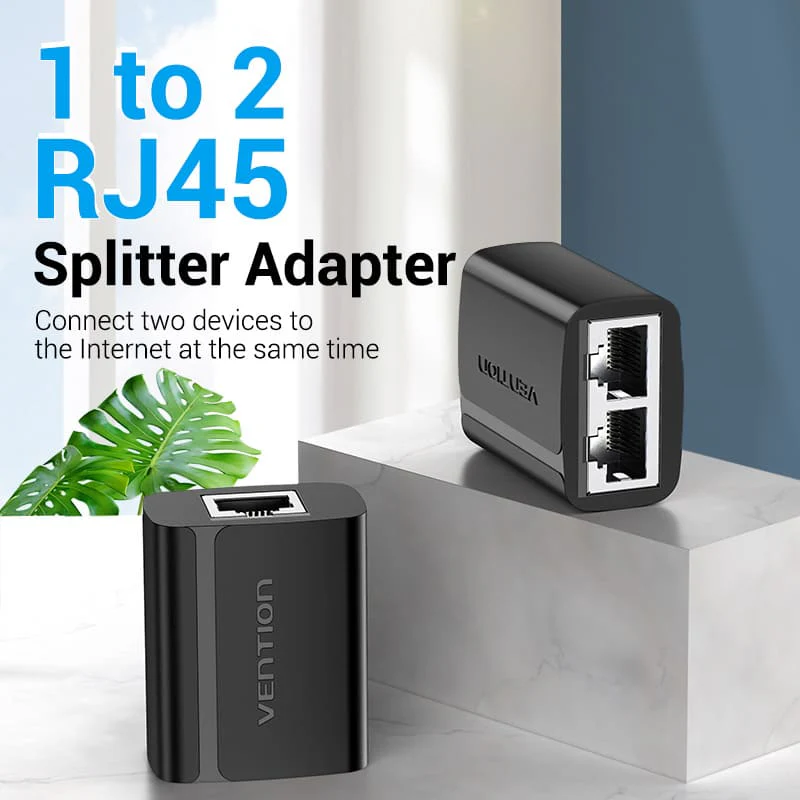 Vention RJ45 PVC Type Splitter Adapter (Black) (IPTB0) - Image 12