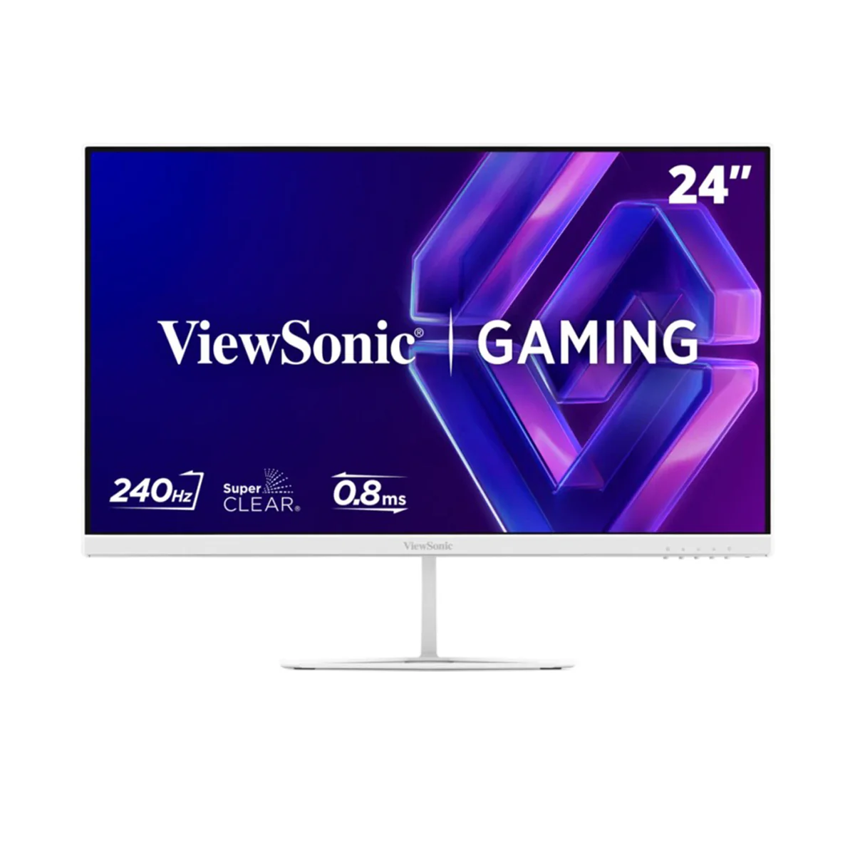 ViewSonic VX24G30-W 24" FHD (1920x1080) 240Hz 0.08ms MPRT IPS Gaming Monitor with Tilt Adjustment (White) - Image 2
