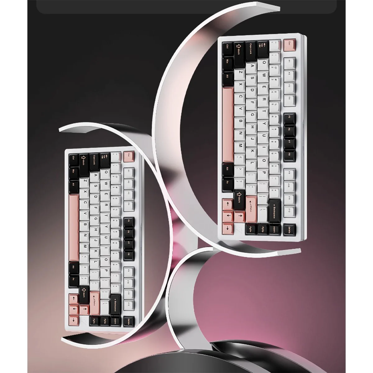 VXE75 Aluminum Gasket Structure Wireless Mechanical Keyboard (White) (Ice Berry Switch) - Image 4
