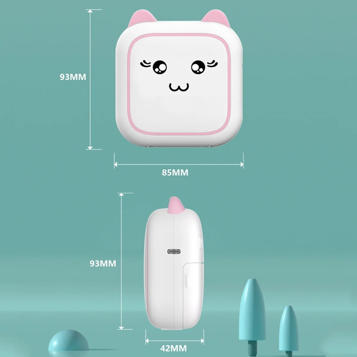 Vyvylabs M5 Portable Mini Printer (Blue, Pink) (VKM5-BL, VKM5-PK) - Image 3