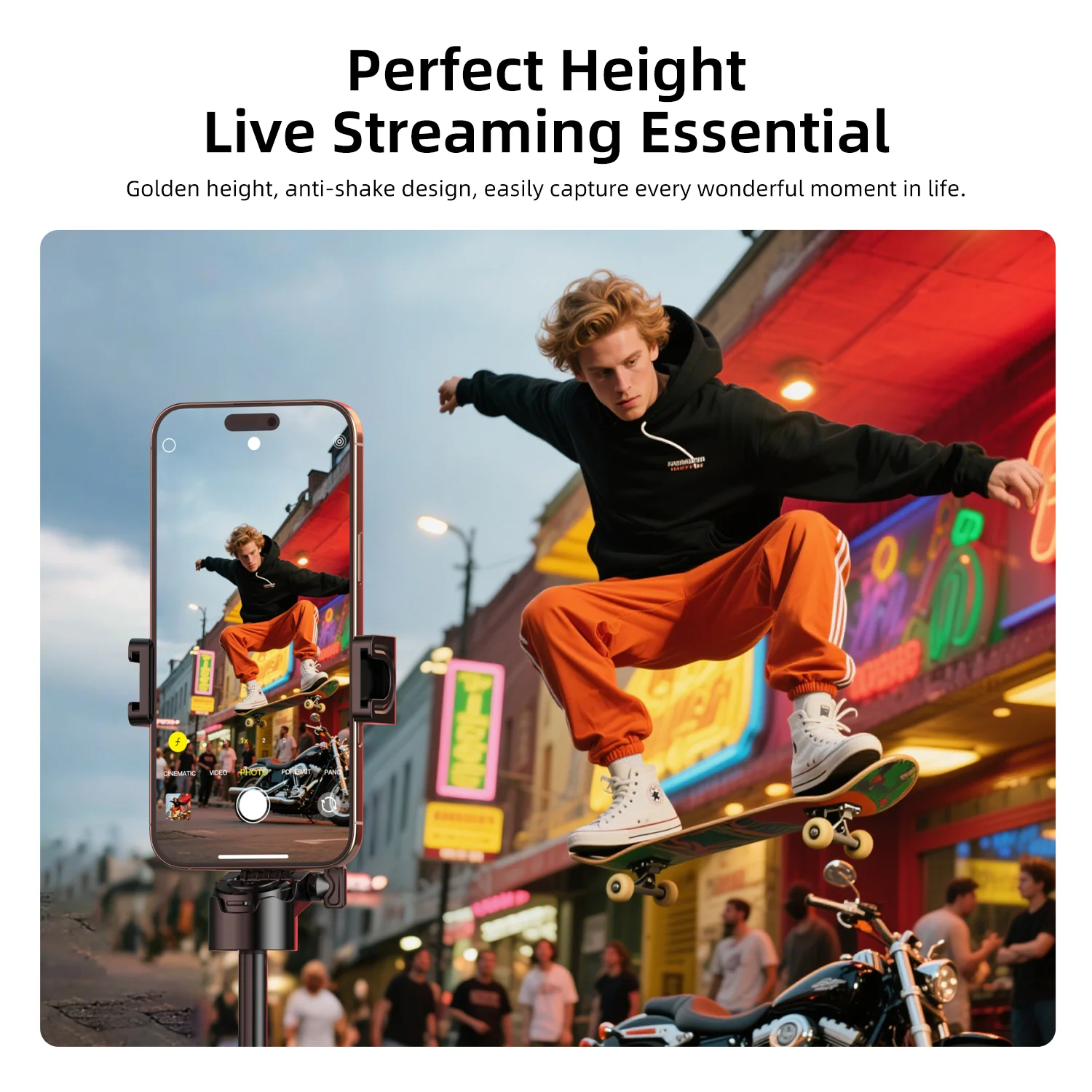 Vyvylabs Palm Super Mini Multifunctional Selfie Stick (Black) (VBZX01-BK) - Image 9