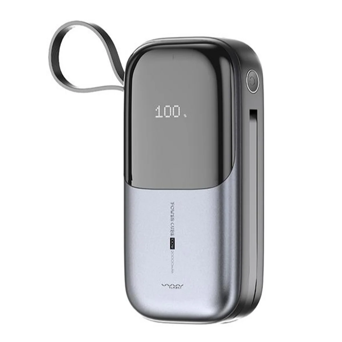 Vyvylabs Power Lite Digital Display Power Bank 20000mAh 65W with C+L Fast Charging Cable (Tarnish) (VBQ08-TN) - Image 3