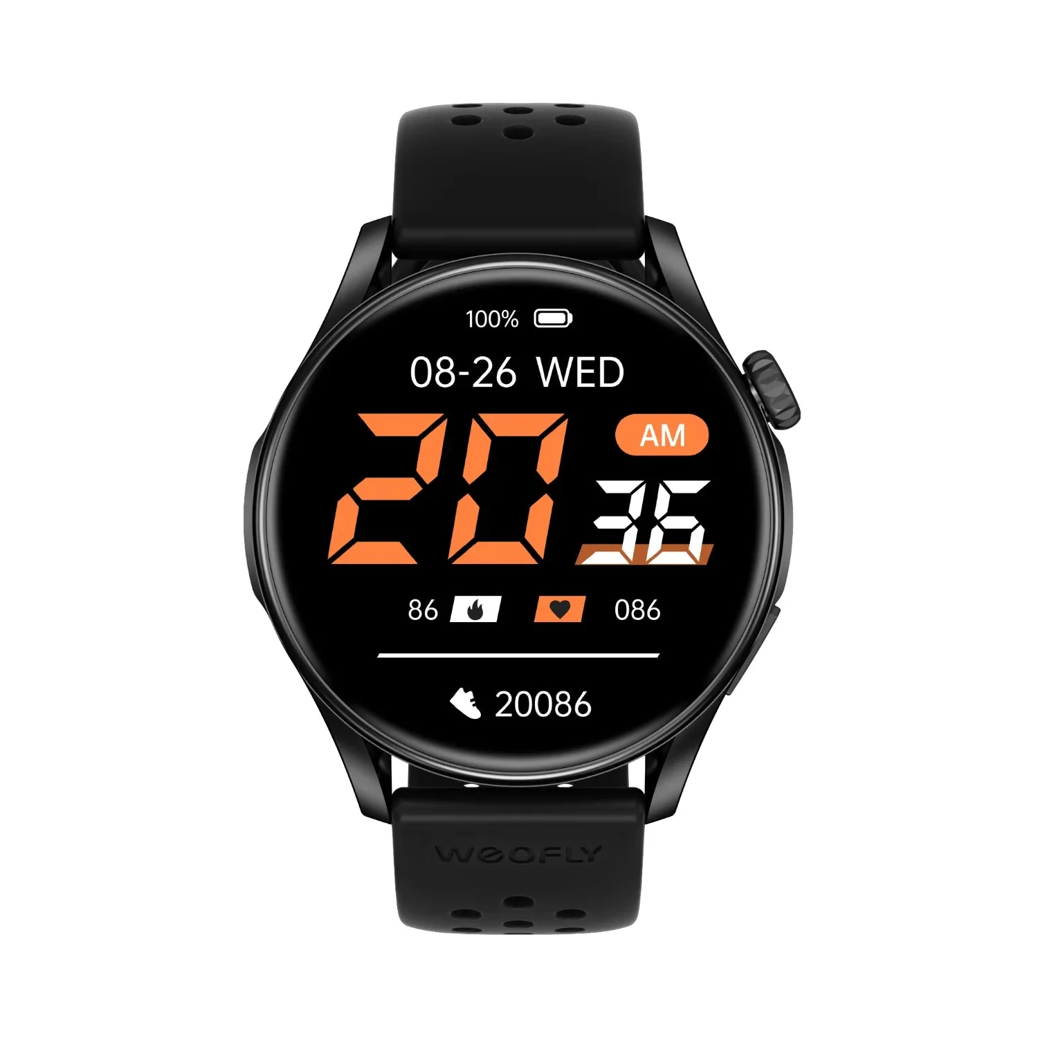 Weofly Curve 2 Smartwatch (Black, Silver) (WFCV699BL, WFCV699SL) - Image 3