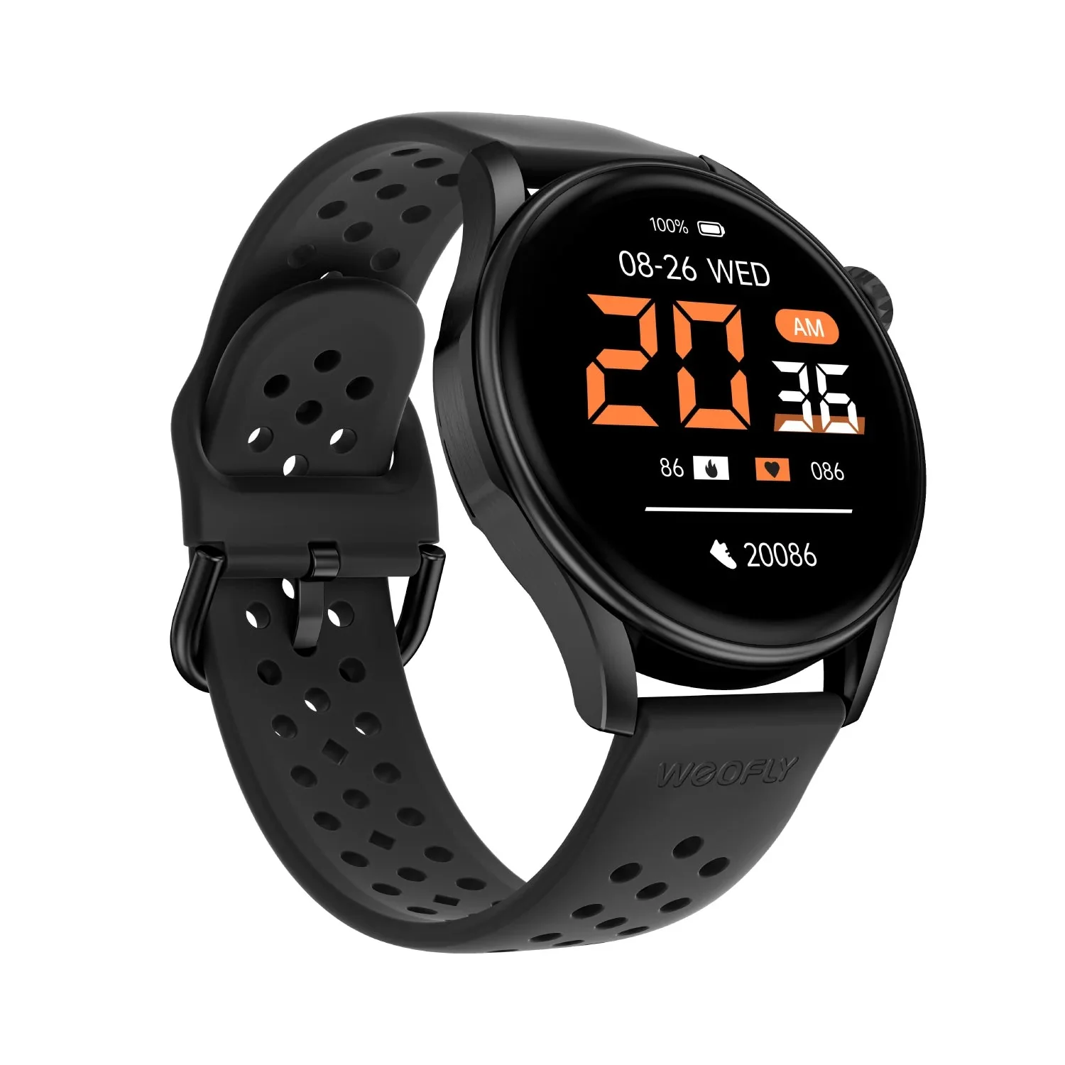 Weofly Curve 2 Smartwatch (Black, Silver) (WFCV699BL, WFCV699SL) - Image 4