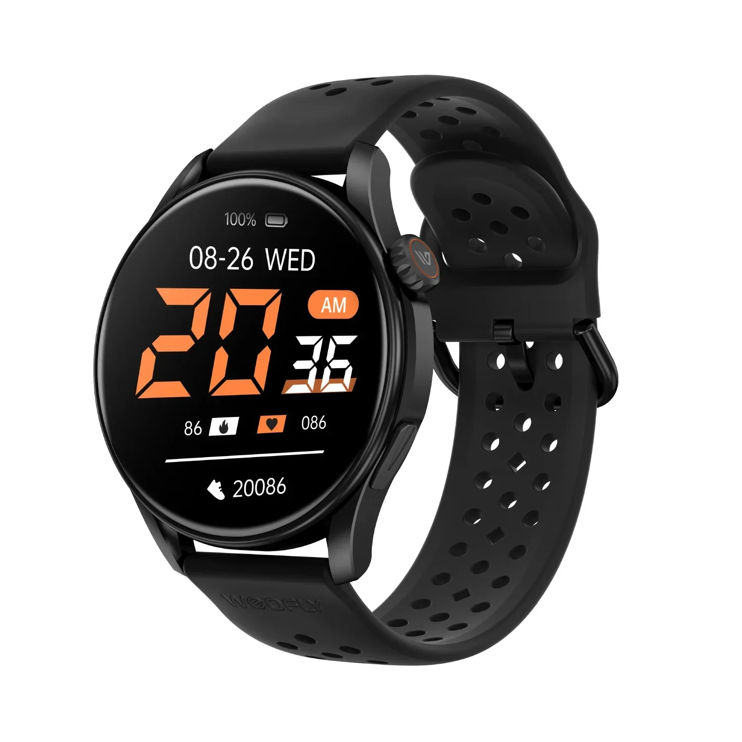 Weofly Curve 2 Smartwatch (Black, Silver) (WFCV699BL, WFCV699SL) - Image 5