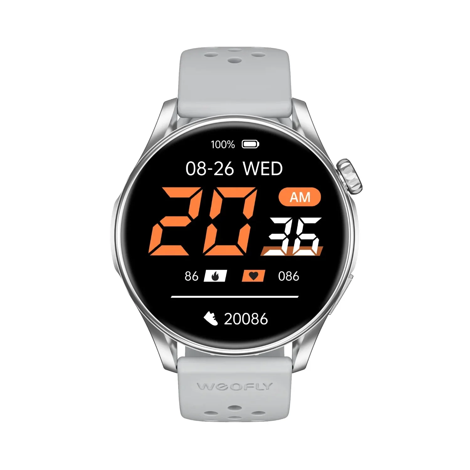 Weofly Curve 2 Smartwatch (Black, Silver) (WFCV699BL, WFCV699SL) - Image 7