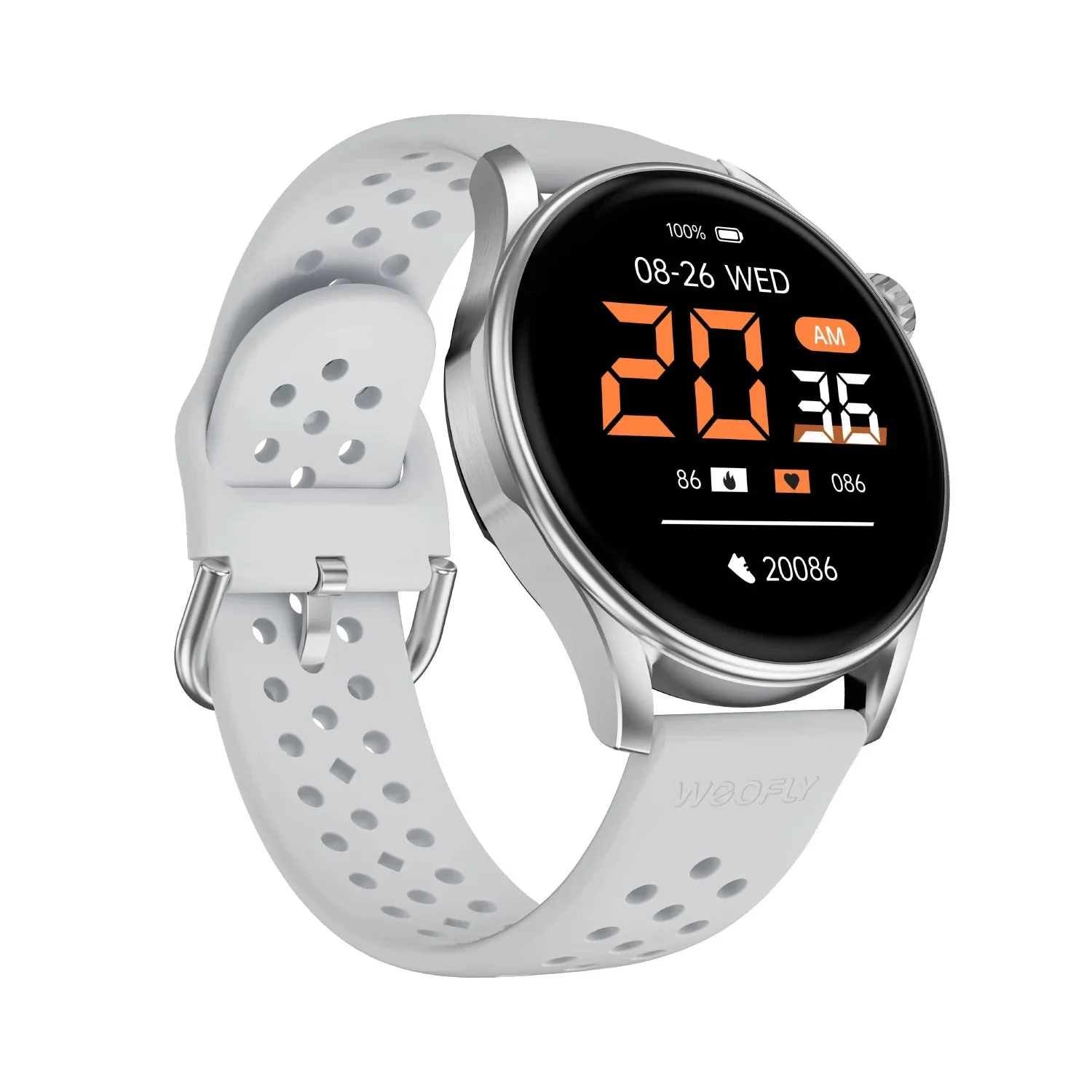 Weofly Curve 2 Smartwatch (Black, Silver) (WFCV699BL, WFCV699SL) - Image 9