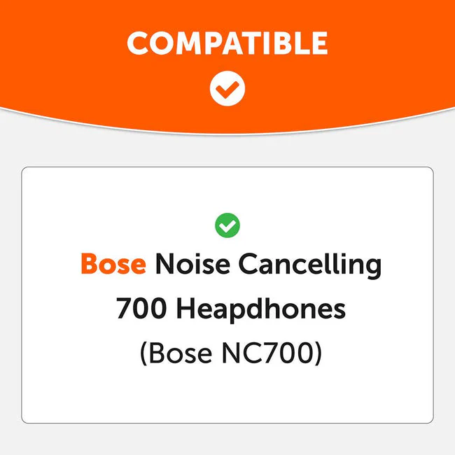 Wicked Cushions Bose NC 700 Replacement Ear Pads (Black, White, Silver, Black Camo, Geo Grey, 90s White, 90s Black, Snow Camo) (AT-NQV8-3AQB, CB-ME3S-08KU, 4G-V4VN-Z07A, GR-4PIU-HJO4, N7-KRI5-74F6, Bose700-90W, Bose700-90B, BOSE700-SC) - Image 2