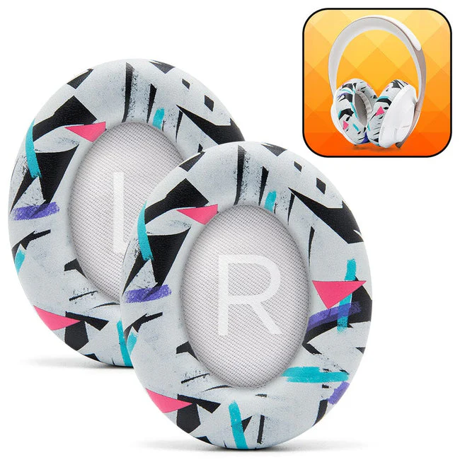 Wicked Cushions Bose NC 700 Replacement Ear Pads (Black, White, Silver, Black Camo, Geo Grey, 90s White, 90s Black, Snow Camo) (AT-NQV8-3AQB, CB-ME3S-08KU, 4G-V4VN-Z07A, GR-4PIU-HJO4, N7-KRI5-74F6, Bose700-90W, Bose700-90B, BOSE700-SC) - Image 20