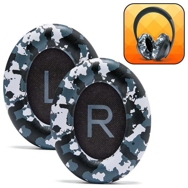 Wicked Cushions Bose NC 700 Replacement Ear Pads (Black, White, Silver, Black Camo, Geo Grey, 90s White, 90s Black, Snow Camo) (AT-NQV8-3AQB, CB-ME3S-08KU, 4G-V4VN-Z07A, GR-4PIU-HJO4, N7-KRI5-74F6, Bose700-90W, Bose700-90B, BOSE700-SC) - Image 26