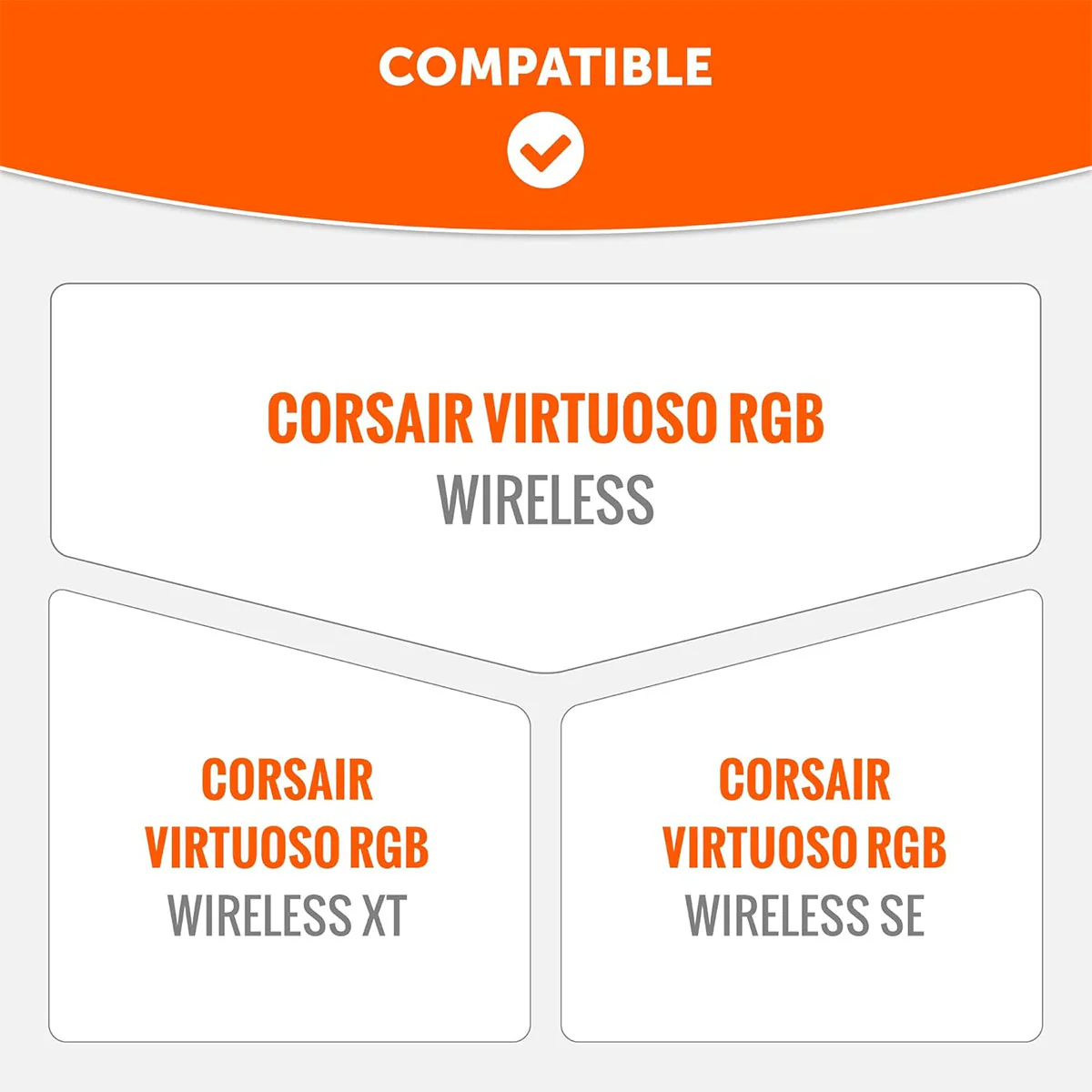 Wicked Cushions Corsair Virtuoso Silicone Headband Cover - WC BandZ Virtuoso V2 (Black, Black Camo, Geo Grey, Gold Marble) - Image 11