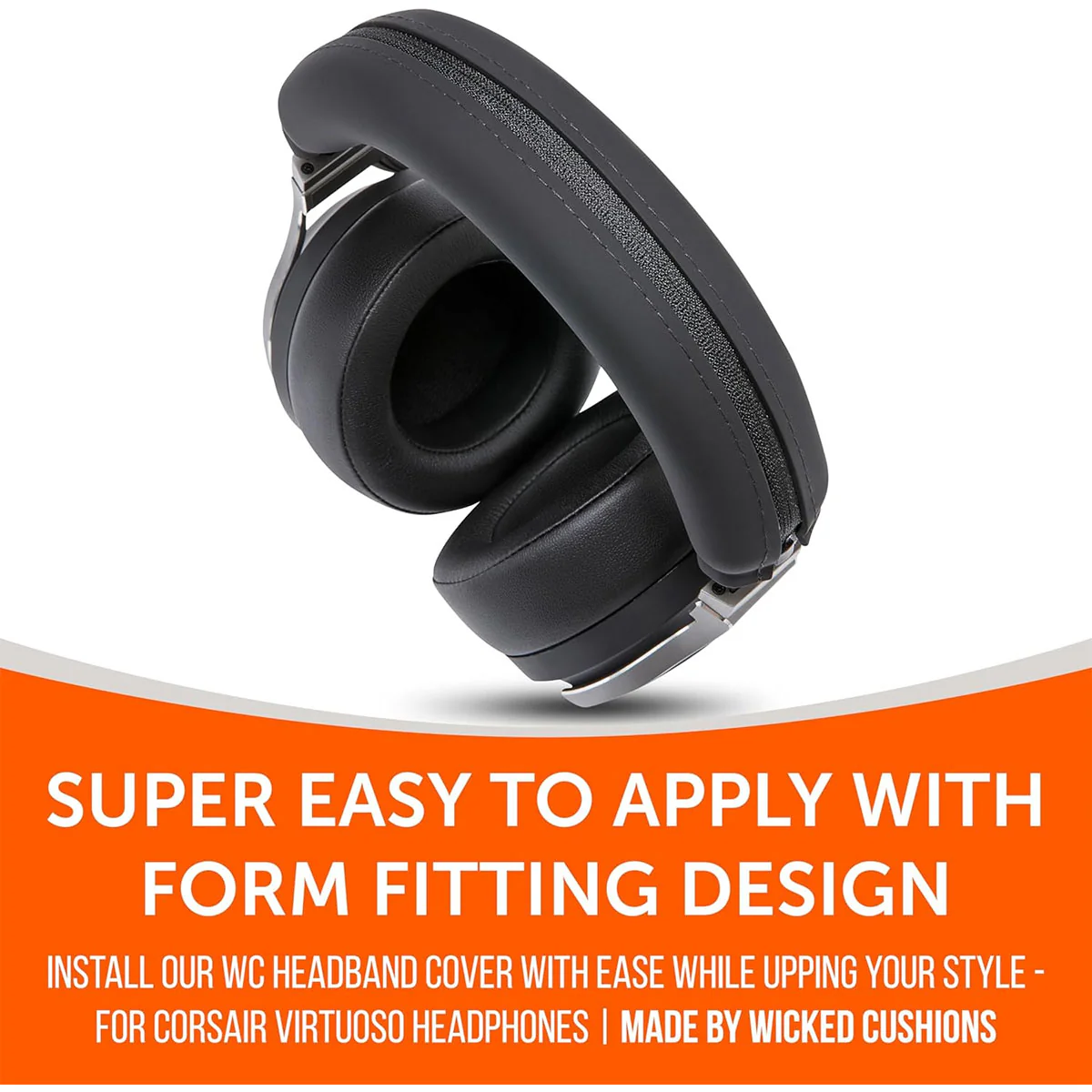 Wicked Cushions Corsair Virtuoso Silicone Headband Cover - WC BandZ Virtuoso V2 (Black, Black Camo, Geo Grey, Gold Marble) - Image 8