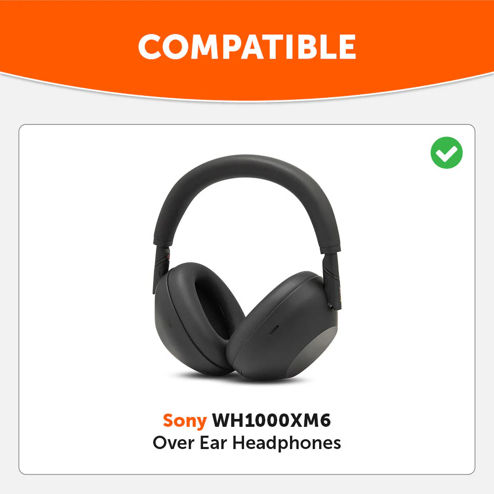 Wicked Cushions WC PadZ XM6 - Replacement Ear Pads For Sony WH-1000XM6 (90s Black, Black Camo, Black, Midnight Blue, Platinum Silver) - Image 2