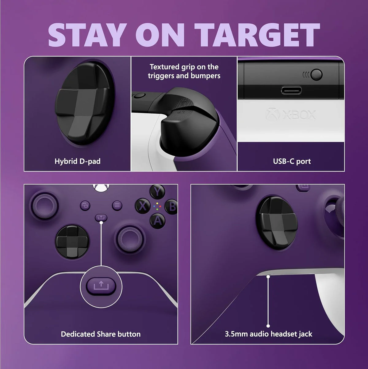 Xbox Wireless Controller Astral Purple (Asian) - Image 6