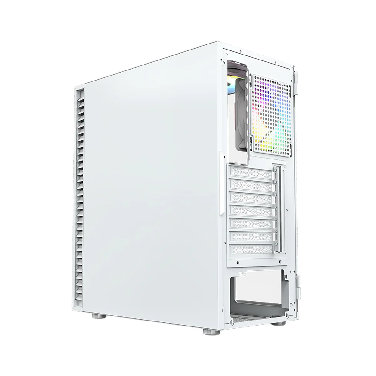 XYZ Airone 100 Mesh ATX PC Case with 6 Pre-Installed 120mm/140mm Airpulse 100 ARGB Fans (White) (X-CS-AIRONE1M-W) (XYZ-SA-805) - Image 3