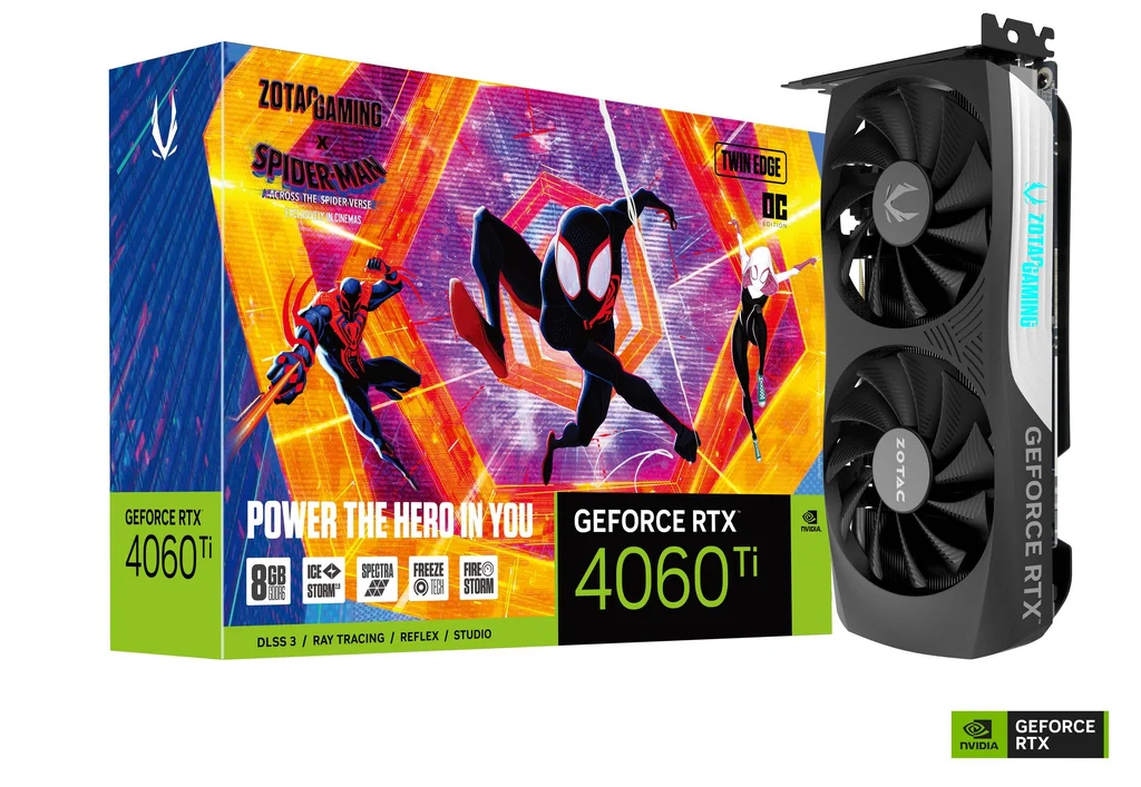 Zotac Gaming GeForce RTX 4060 Ti 8GB Twin Edge OC GDDR6 Graphics Card Spider-Man Across The Spider-Verse Bundle (ZT-D40610H-10SMP) - Image 10